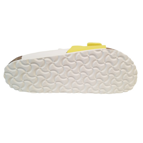 NIB$160 BIRKENSTOCK Arizona Split Leather White Yellow US 9-9.5 - Picture 11 of 11